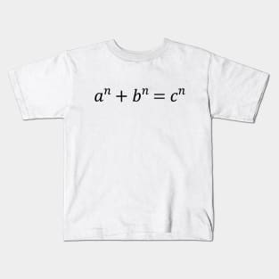 Fermat's Last Theorem (Black) Kids T-Shirt